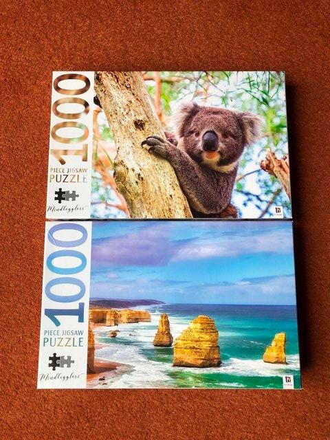 Preview of the first image of 2 x MINDBOGGLERS 1000 PIECE JIGSAW PUZZLESAUSTRALIA.