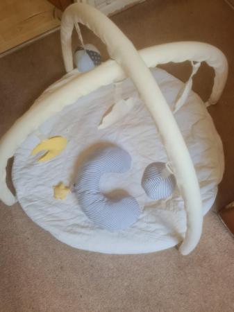 Image 1 of Baby playmat with tummy time pillow, £5