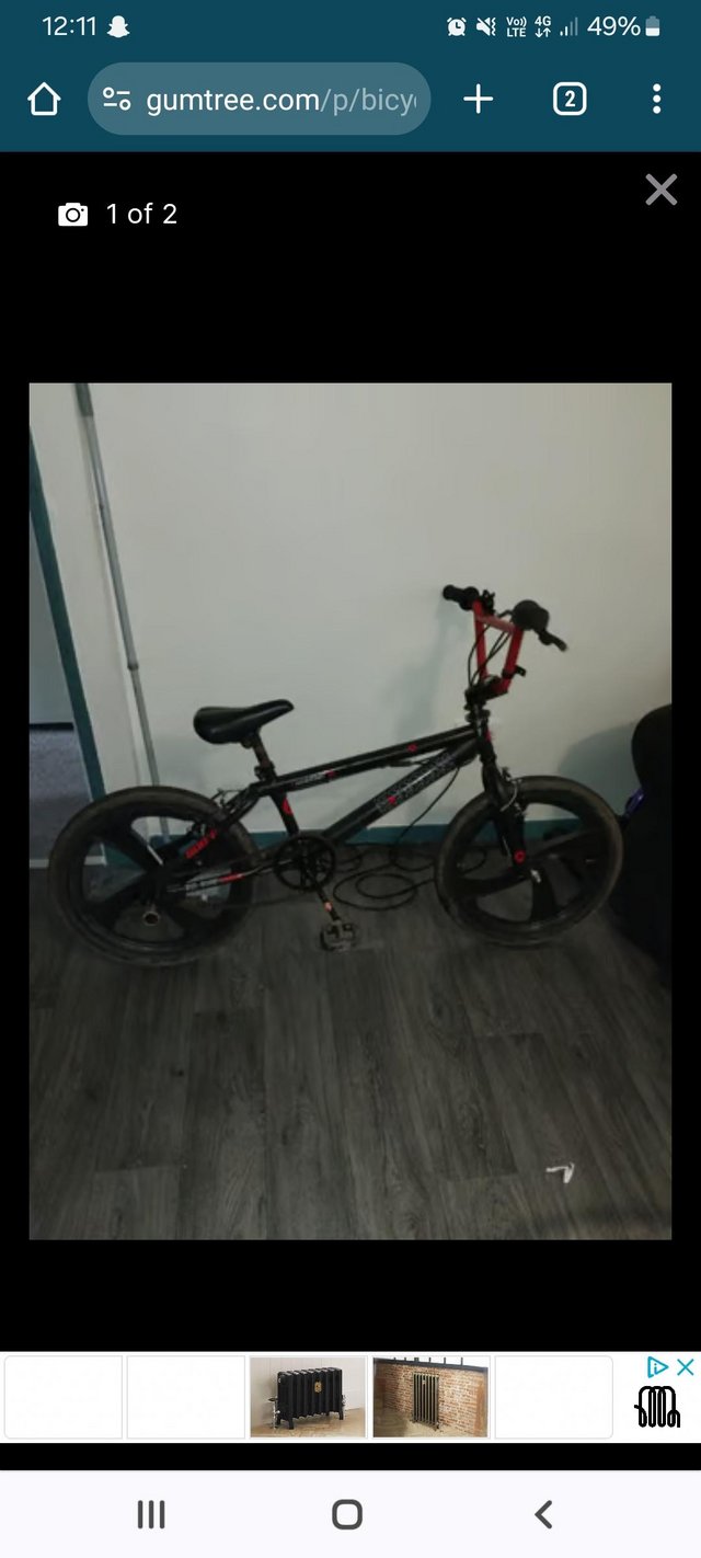 Preview of the first image of Bmx airwalk fahrenheit bike.