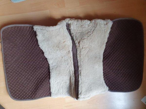 Image 4 of Lemieux large brown lambswool dressage pad for sale