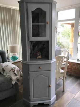 Image 1 of Corner drinks display cabinet and matching tv cabinet
