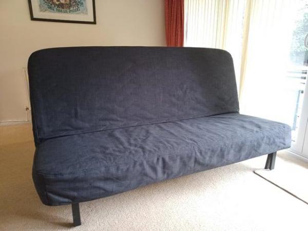 Image 2 of IKEA Nyhamn 3 person futon (black)