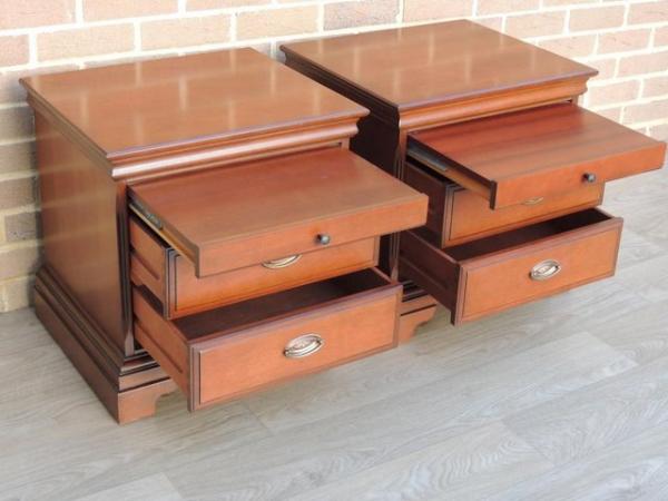Image 11 of Pair of Stag Bedside Tables (UK Delivery)
