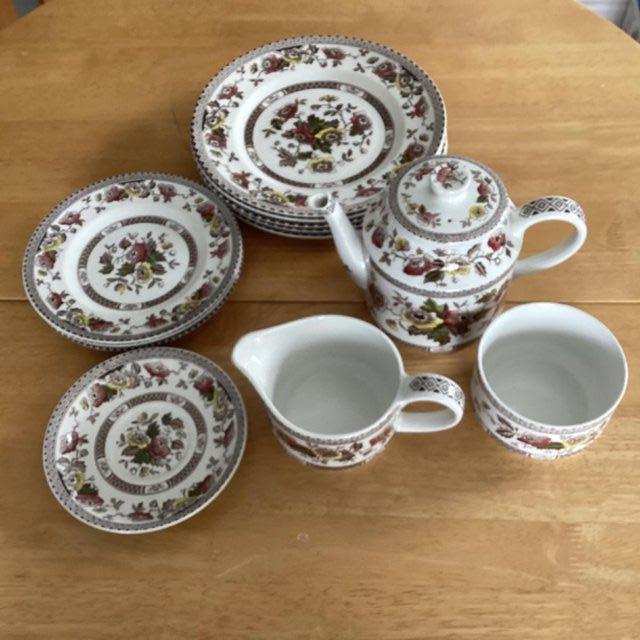 Preview of the first image of Brown Jacobean Midwinter Tea Set.