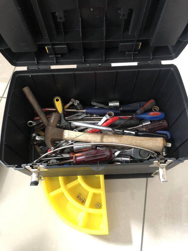Preview of the first image of Large wheeled toolbox with large quantity of tools.