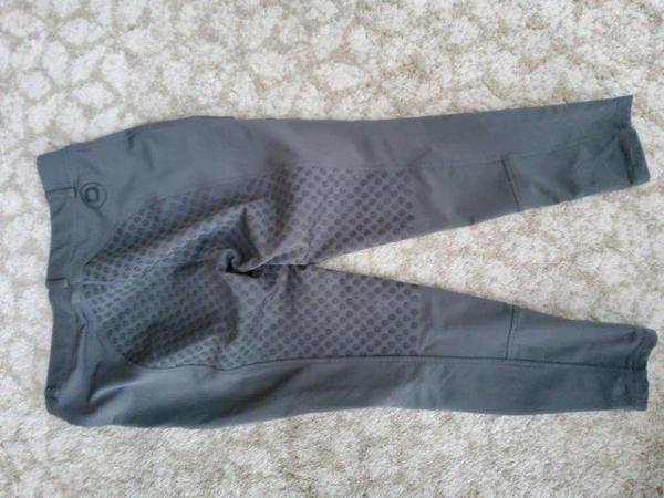 Image 3 of Dublin women's grey riding tights size 16