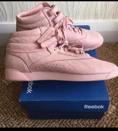 Image 5 of Trainers polish pink crinkle look Size UK 7