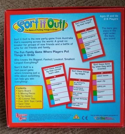 Image 2 of Sort it Out boardgame 12+ new
