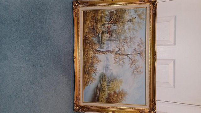 Image 3 of Oil print from the 1980's in perfect condition