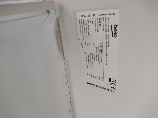 Preview of the first image of Beko Fridge Freezer CFG1662W.