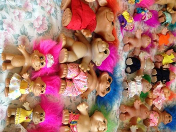 Image 3 of Vintage troll doll figures. owned many years. downsizing.