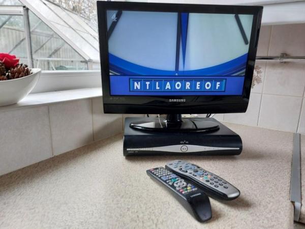 Image 1 of Samsung 19" HD LCD tv & Sky box