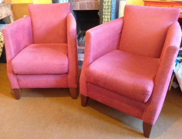 Image 4 of QUALITY Tub or Arm Chairs, a pair of