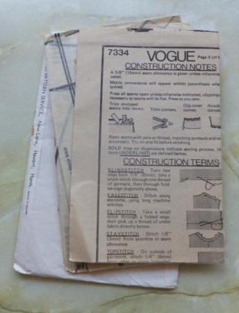 Image 2 of Vogue Dress & Jacket Pattern 7334 -- Used once -- Size 10