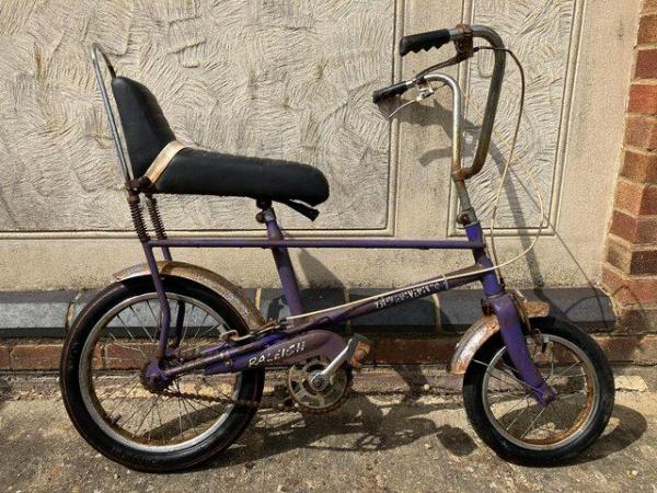Image 2 of Purple 1970’s Rayleigh Tomahawk bicycle
