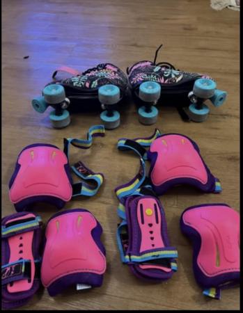 Image 1 of SFR Quad roller skates size 4 (37)