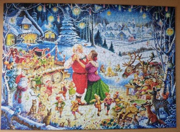 Image 2 of 1000 piece jigsaw called SANTAS CHRISTMAS PARTY  by RAVENSBU