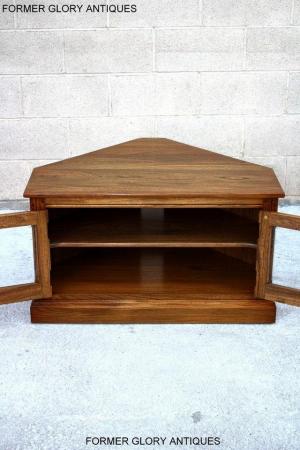 Image 75 of AN ERCOL GOLDEN DAWN ELM CORNER TV CABINET STAND TABLE UNIT