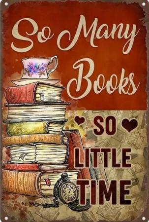 Image 1 of Cheap Book lover metal sign