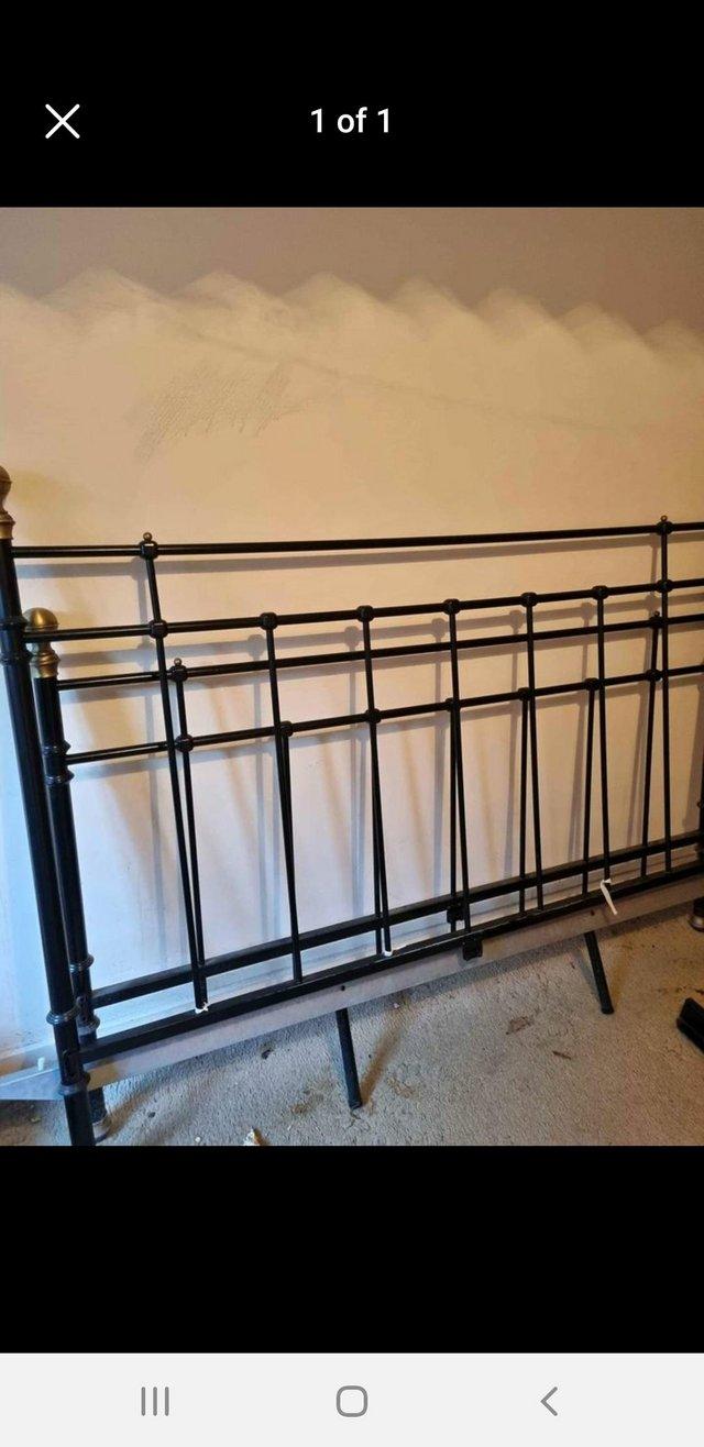 Preview of the first image of King size cast iron Bed frame Black colour.