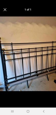 Image 1 of King size cast iron Bed frame Black colour