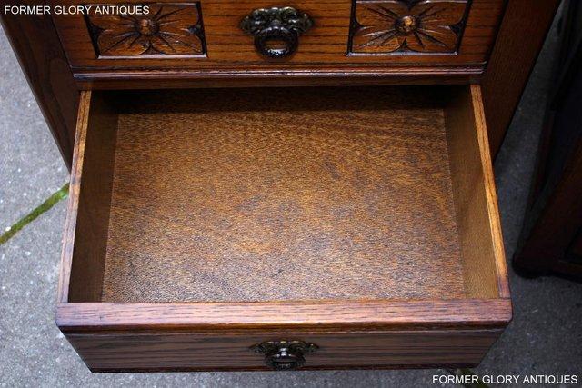 Image 48 of OLD CHARM LIGHT OAK BEDSIDE LAMP TABLES CHESTS OF DRAWERS