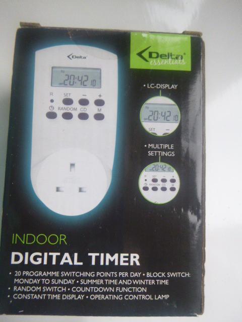 Preview of the first image of Plug in Indoor Digital Timer, LC Display, Multiple Setting,.