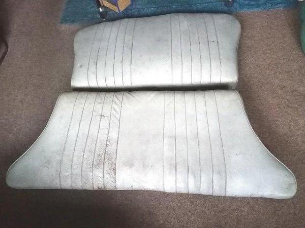 Image 3 of Morris Minor Complete rear leather seat.