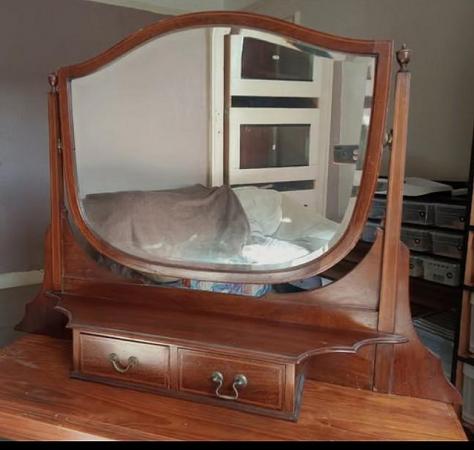 Image 1 of Old mirror and stand.....FREE