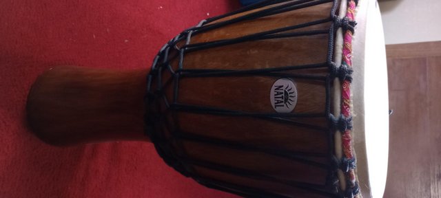 Image 3 of Natal Djembe Drum - 60x30cm very little use