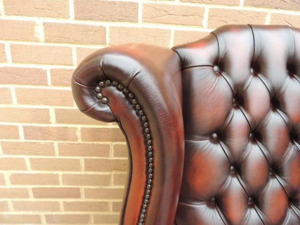 Image 16 of Luxury Queen Anne Chesterfield Wingback Armchair (UK Deliver