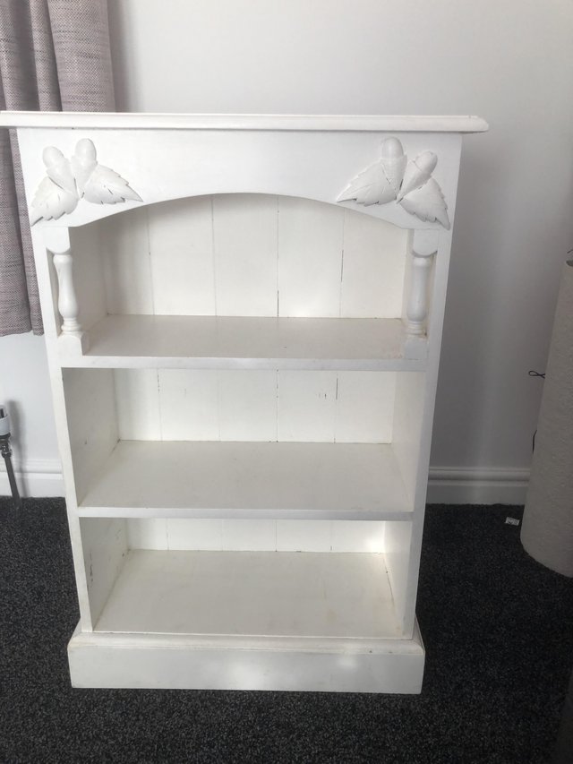 Preview of the first image of Small White Book Case for sale.