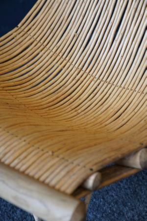 Image 10 of Mid Century 1970s Ash & Wicker Lounge Chair