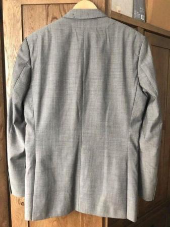 Image 3 of Ben Sherman Men's Grey Kings Fit Suit Jacket, size 38R, worn