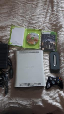 Image 3 of Xbox 360 with 2 controllers