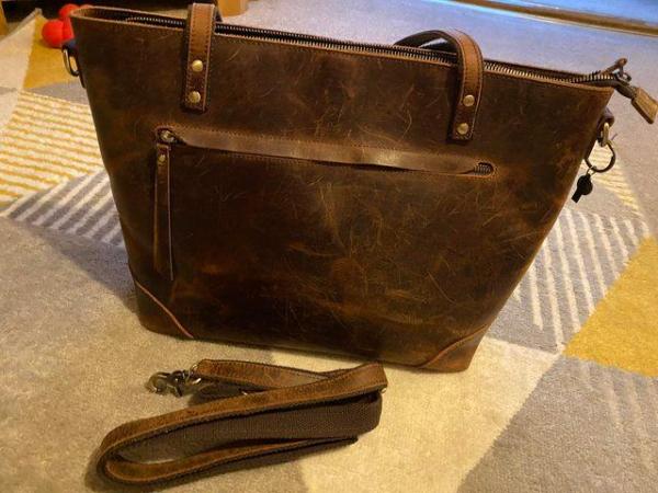 Image 1 of s-zone cowhide leather handbag