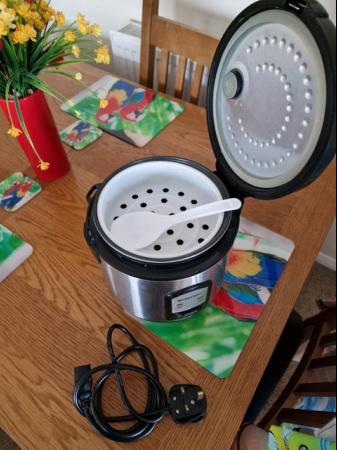 Image 3 of SilverCrest Rice Cooker with Stream Tray + Manual