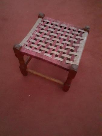 Image 1 of Vintage Seagrass Footstool or seat.