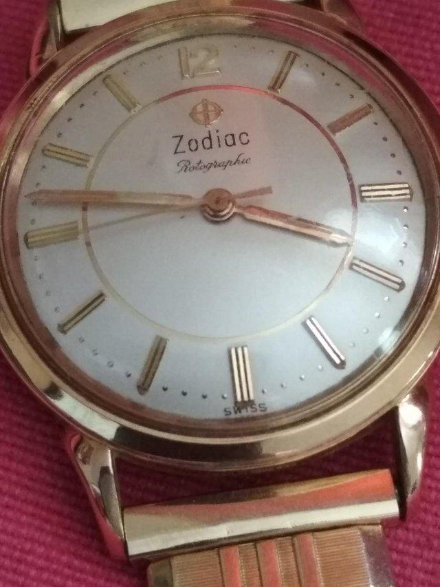 Preview of the first image of Vintage 1960's Zodiac Rotographic Watch.