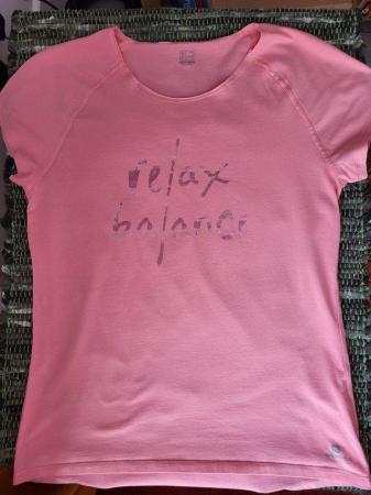 Image 3 of T shirt- pink - soft stretchy cotton