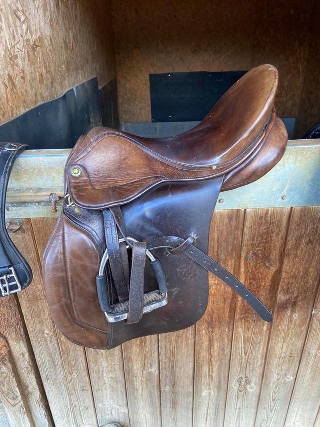 Preview of the first image of Brown GP Saddle 18" Narrow/Med.
