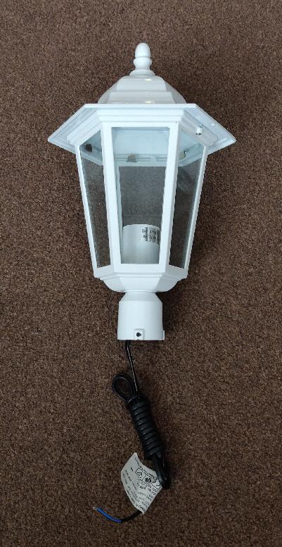 Preview of the first image of New White Metal Post Lantern Head (Head only).