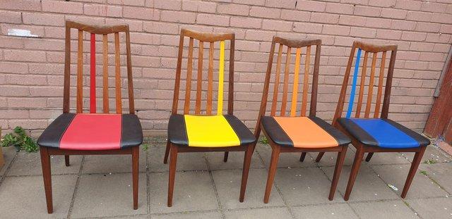 Preview of the first image of G - plan Mid Century dining chairs.