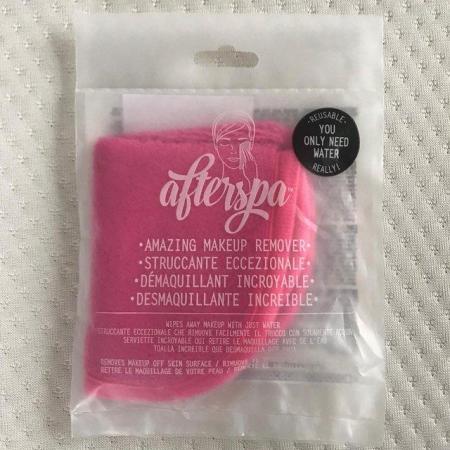 Image 1 of NEW sealed  packaging, 'afterspa' makeup remover cloth.