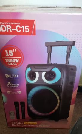 Image 2 of Bluetooth speaker with karaoke portable