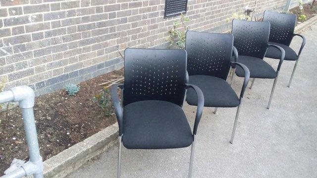 Preview of the first image of Black Boardroom/Meeting/Office/Conference chairs £75 each.