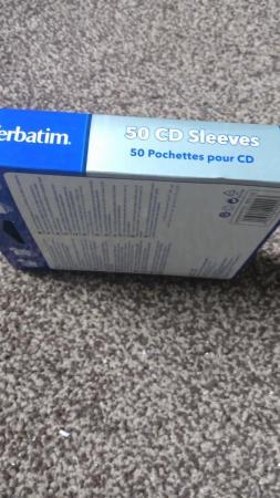 Image 2 of Verbatin CD sleeves ,two packs of fifty