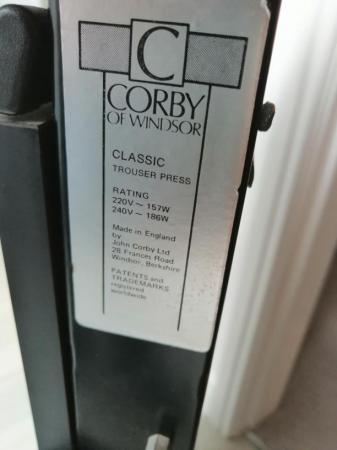 Image 2 of Corby of Windsor Classic Wood Effect Trouser Press