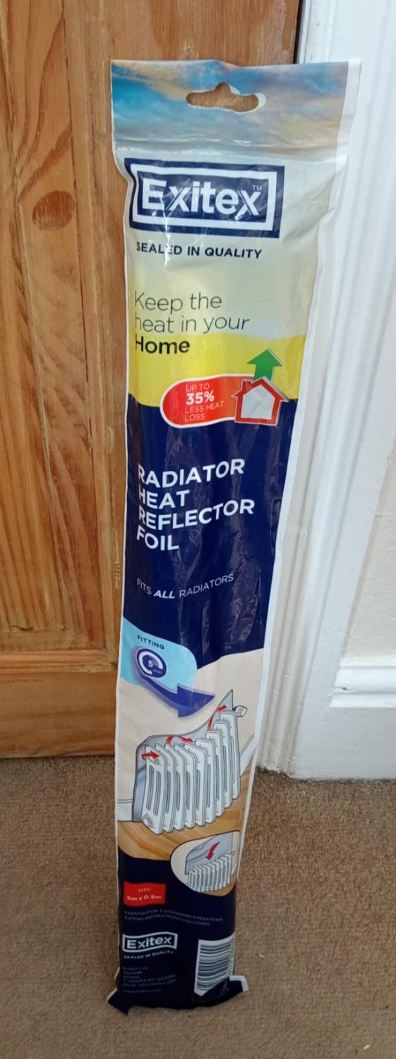 Preview of the first image of Radiator heat reflector foil- 5m x 0.5m unopened.