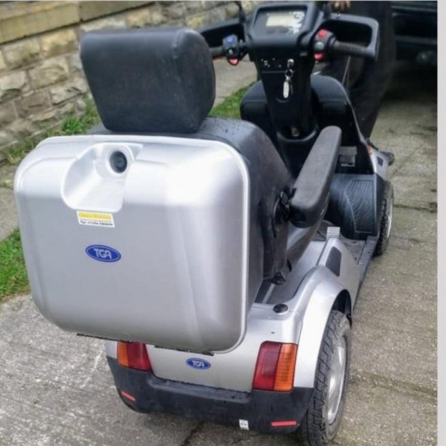 Preview of the first image of Used TGA mobility scooter, usb, storage box.